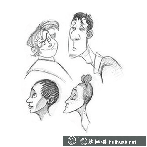 歐美漫畫人物頭部特寫