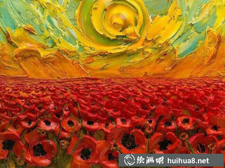 夕陽(yáng)下的田野