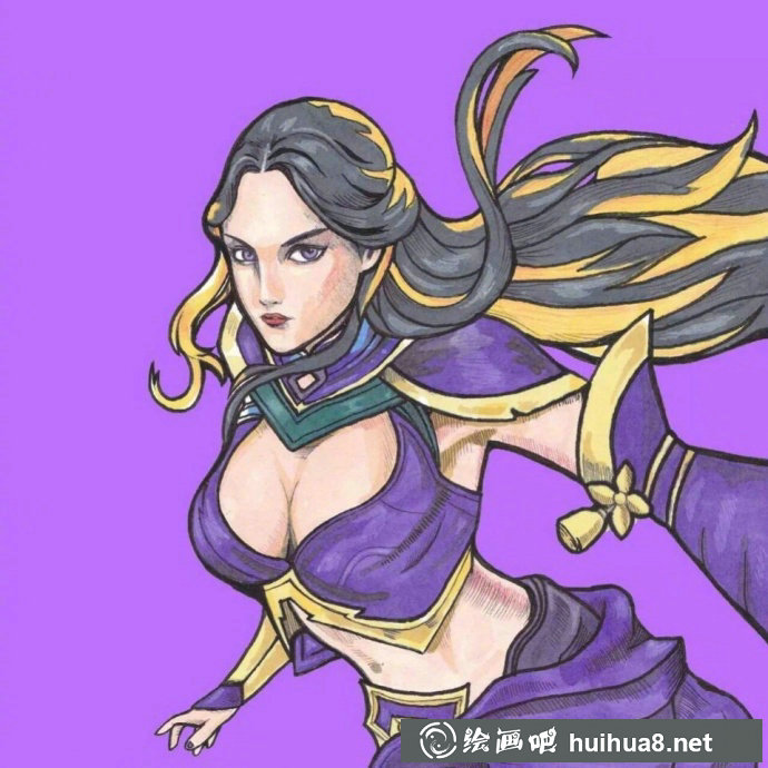 王者榮耀妲己手繪插畫