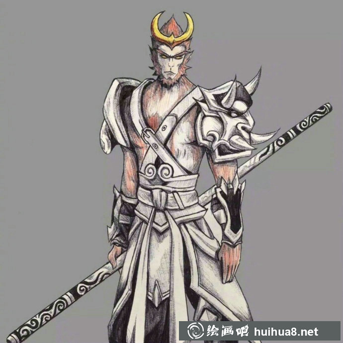 王者榮耀露娜手繪插畫