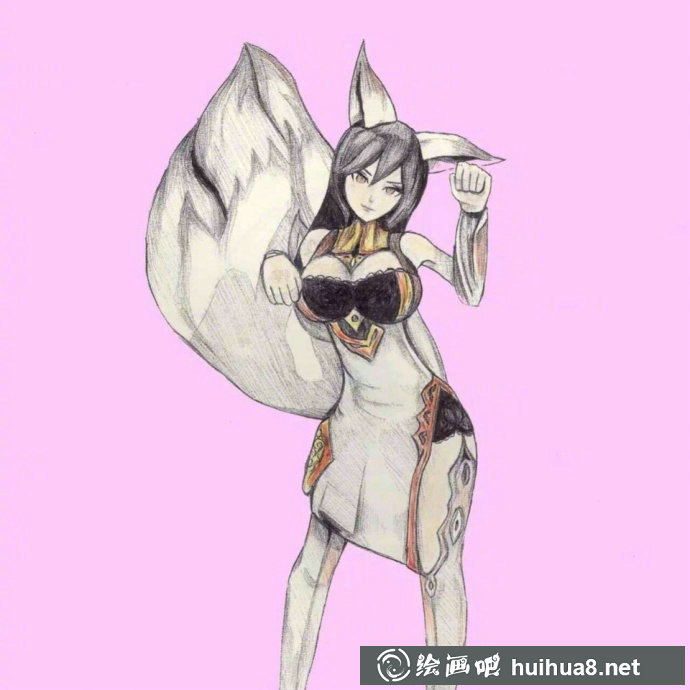 王者榮耀妲己手繪插畫