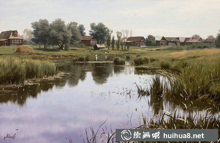 阿列克謝·阿達莫夫風景油畫作品欣賞