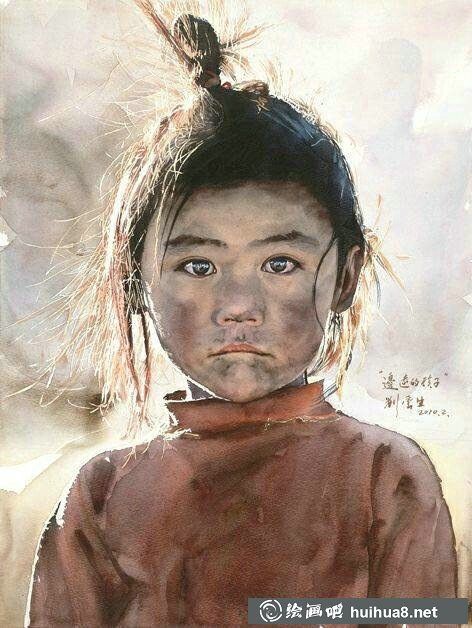 劉云生水彩人物畫作品欣賞