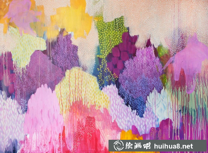 藝術(shù)家Clair Bremner的山水丙烯畫