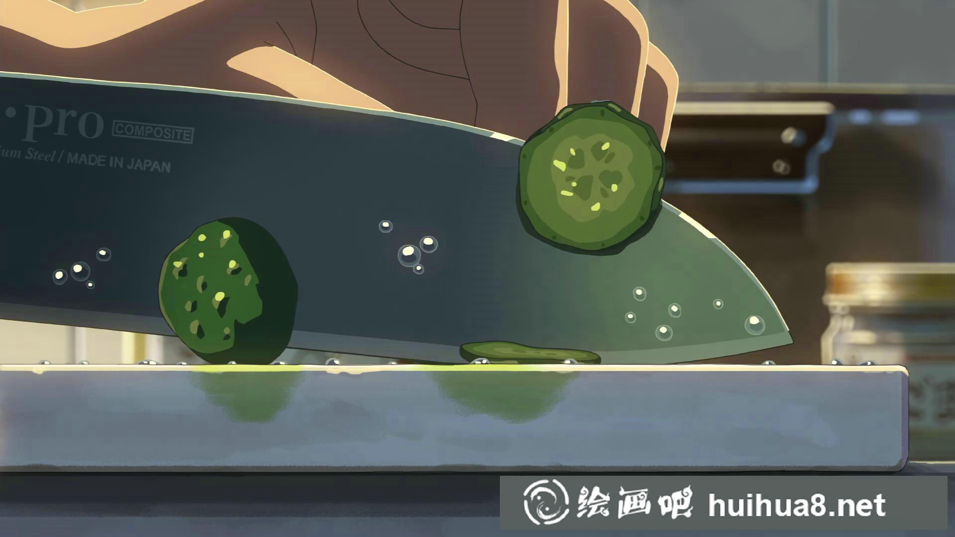 日漫言葉之庭場景插畫