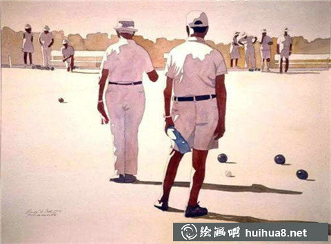 海邊風(fēng)景水彩畫(huà)作品賞析