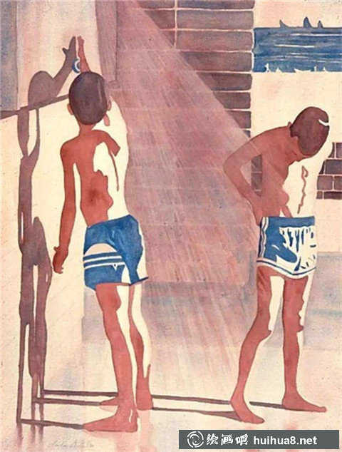 海邊風(fēng)景水彩畫(huà)作品賞析