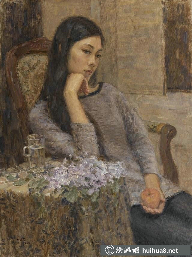 中國(guó)人物油畫作品六