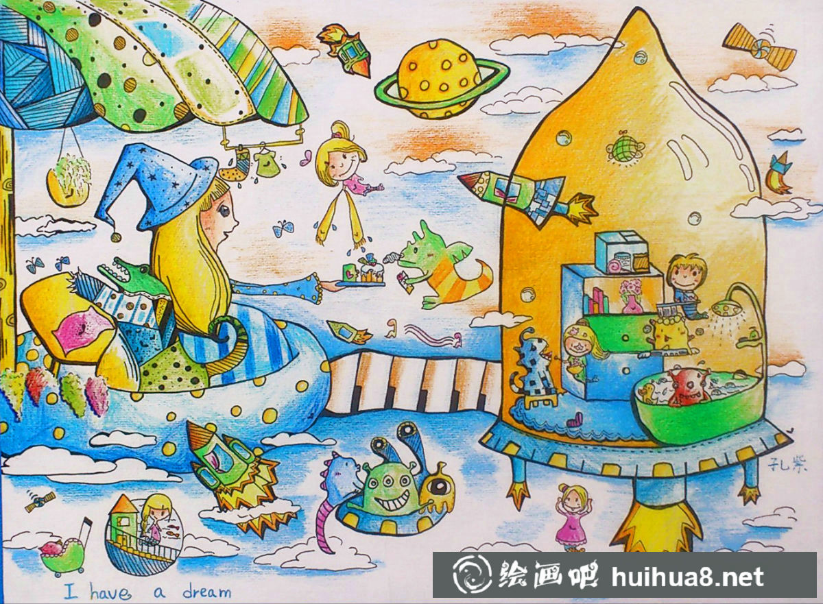 未來(lái)科技畫(huà)作