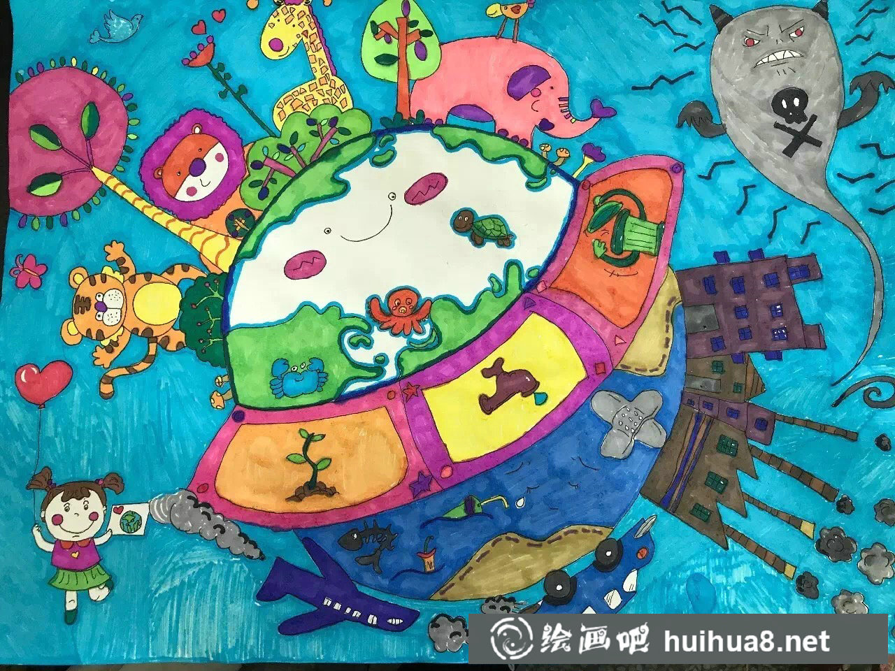 未來(lái)科技畫(huà)作