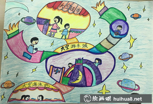 未來(lái)科技畫(huà)作