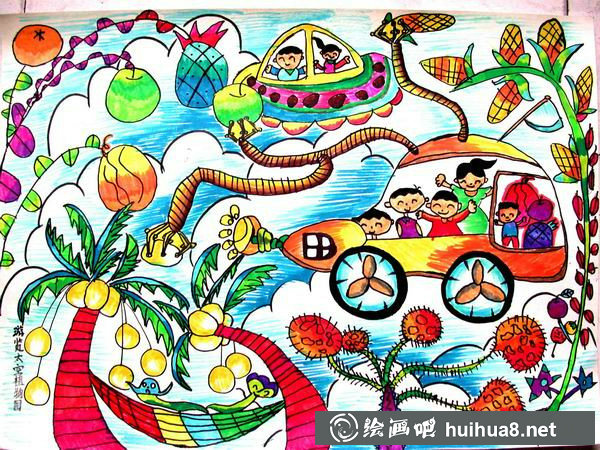 未來(lái)科技畫(huà)作