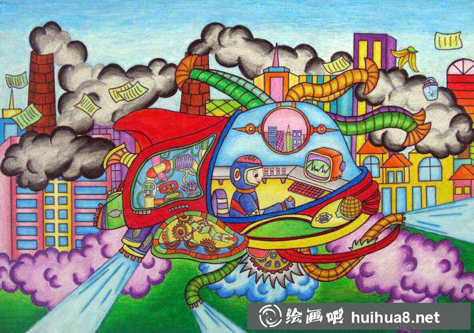 未來(lái)科技畫(huà)作