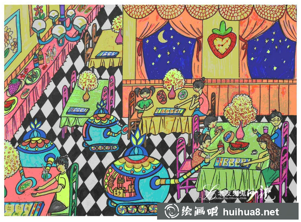 未來(lái)科技畫(huà)作