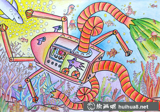 未來(lái)科技畫(huà)作