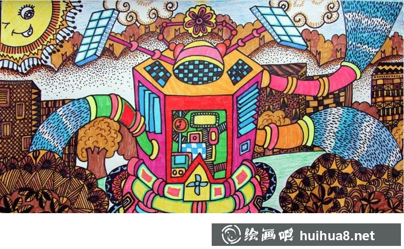 科幻畫(huà)未來(lái)科技畫(huà)圖片大全