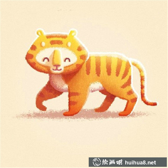 小老虎插畫