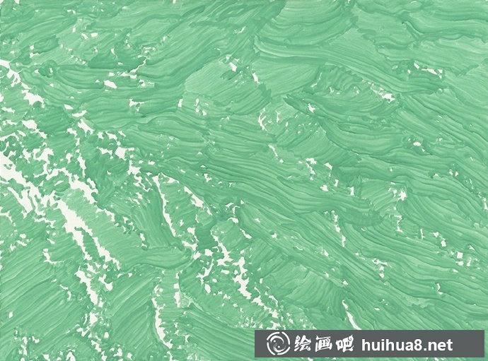 加拿大油畫家Katie Brennan油畫作品海浪紋路欣賞