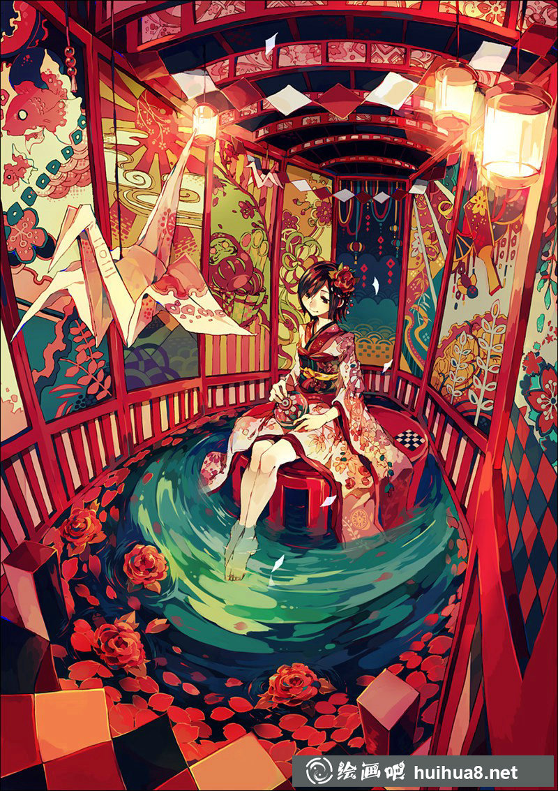 奇幻色彩的插畫作品