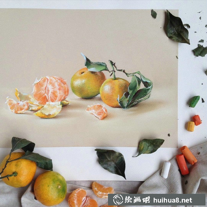色粉畫作品三