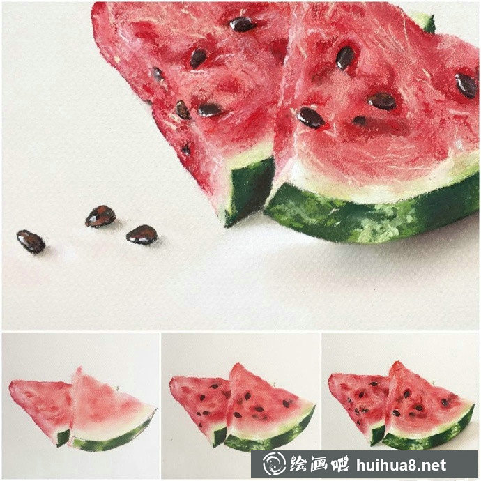 色粉畫作品五