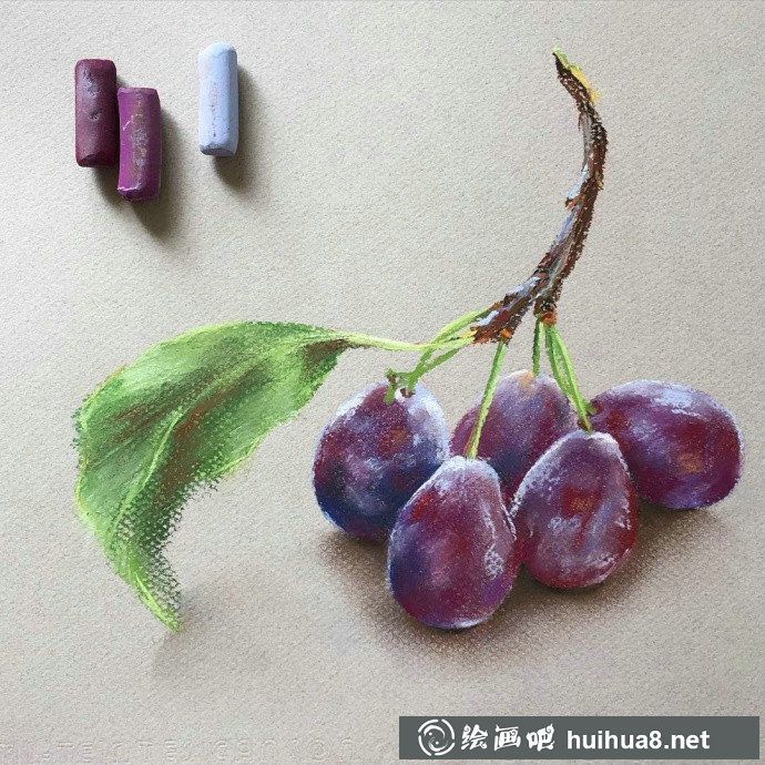 色粉畫作品八