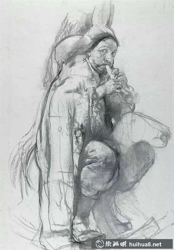 尼古拉布洛欣素描作品欣賞