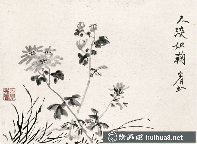 黃賓虹花鳥畫作品欣賞
