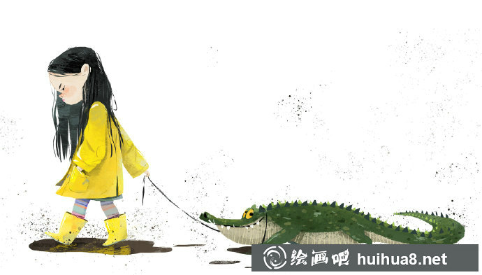 小女孩插畫(huà)5