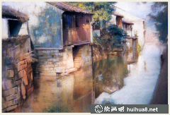 杭鳴時風(fēng)景色粉畫品鑒