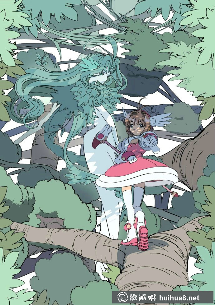 插畫：魔卡少女小櫻插畫作品欣賞