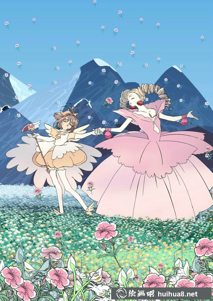 插畫：魔卡少女小櫻插畫作品欣賞