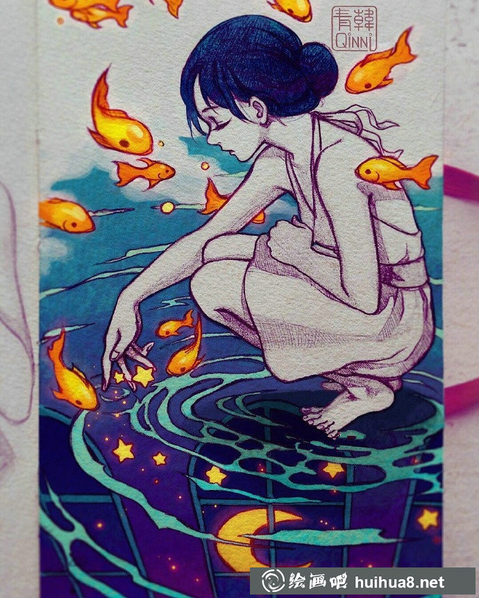 Qing Han插畫作品2