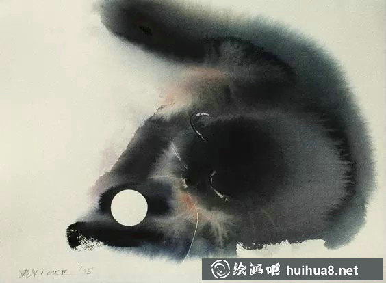 一組水墨畫貓咪作品欣賞