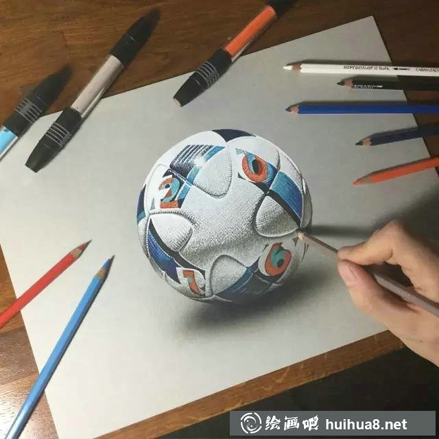 一組外國物品超寫實(shí)彩鉛畫作品欣賞