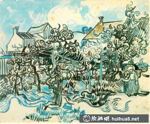 梵高風(fēng)景速寫藝術(shù)品賞析