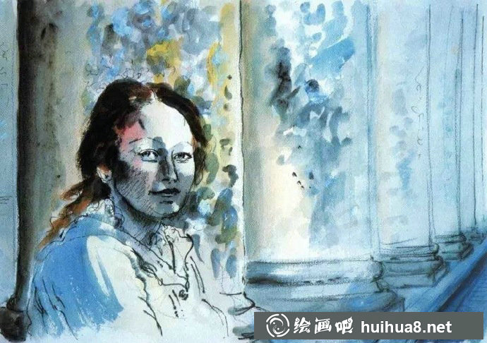 畢加索水彩畫作品1