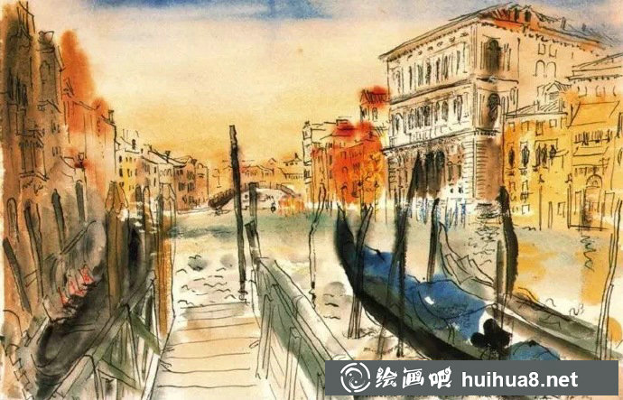 畢加索水彩畫作品4