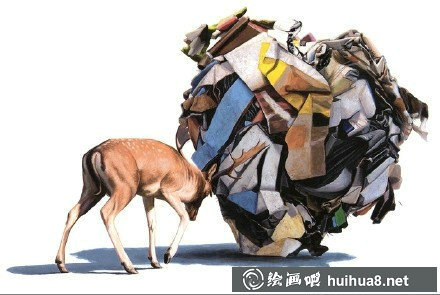 Josh Keyes丙烯畫(huà)作品一