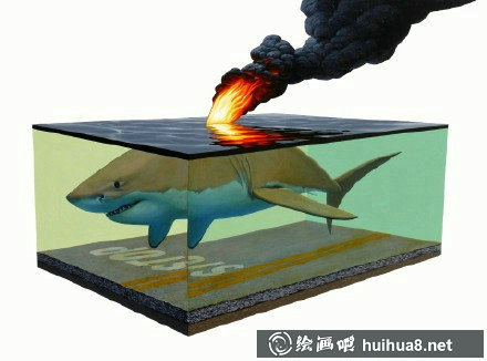 Josh Keyes丙烯畫(huà)作品八
