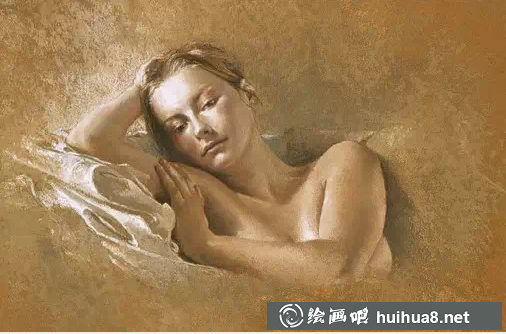 獨(dú)特的色粉畫(huà)人物