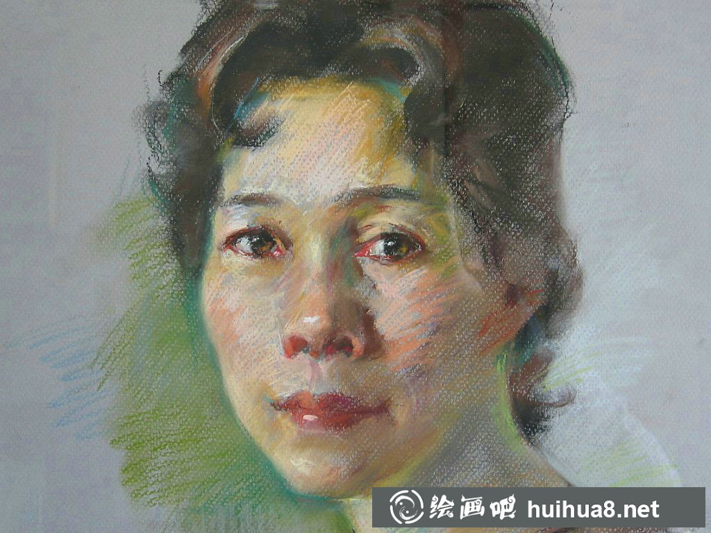獨(dú)特的色粉畫(huà)人物