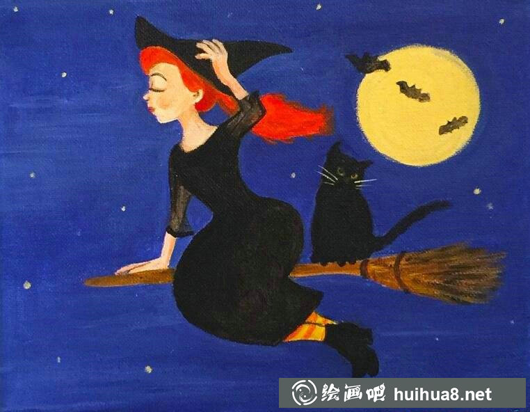 萬圣節(jié)兒童繪畫作品欣賞