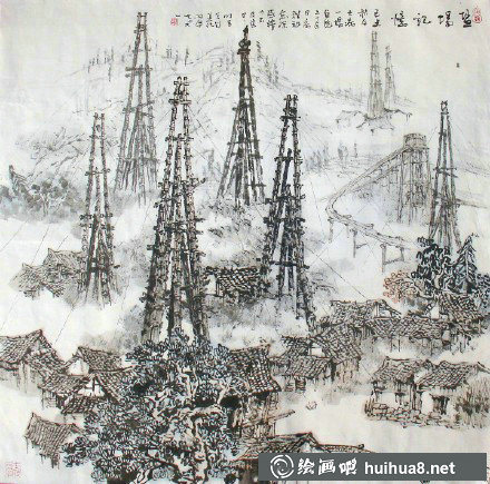 朱時昔國畫作品之一