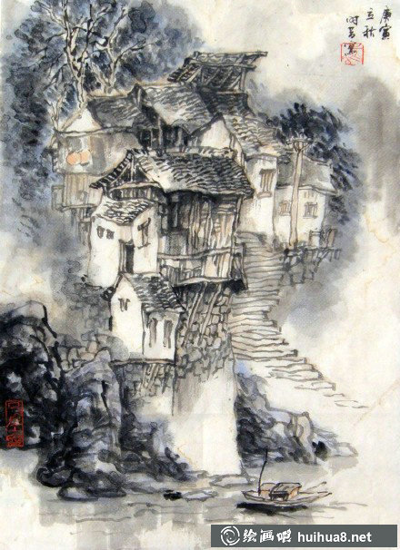 朱時昔國畫作品之三