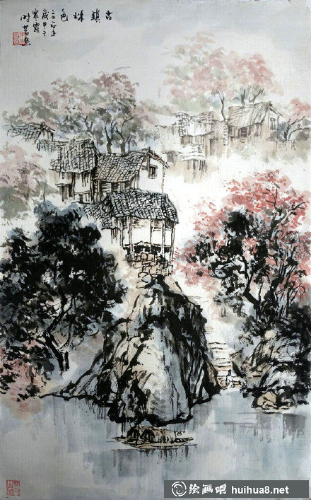 朱時昔國畫作品之四