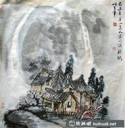 朱時昔國畫作品之五