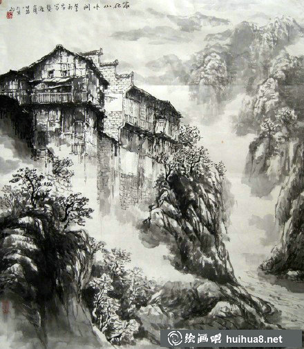 國畫大師朱時昔的國畫作品欣賞
