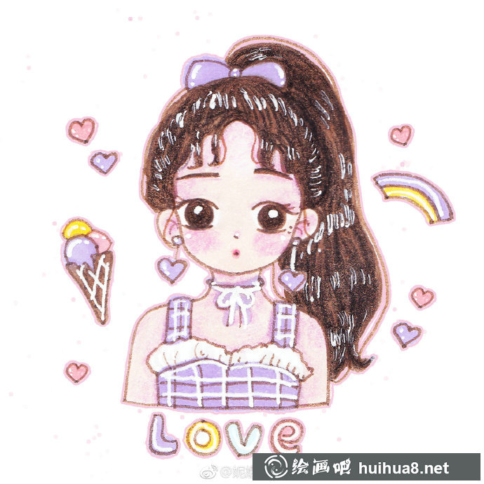 彩虹下的少女