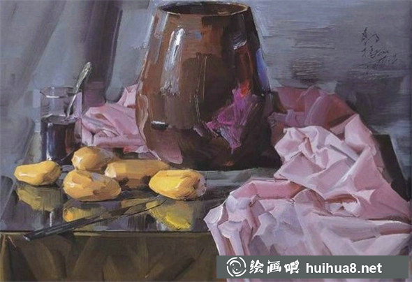 靜物組合油畫：郭振山的靜物組合油畫作品欣賞